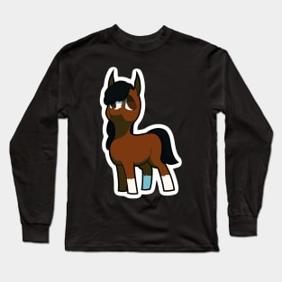 Bay Horse Chibi Long Sleeve T-Shirt